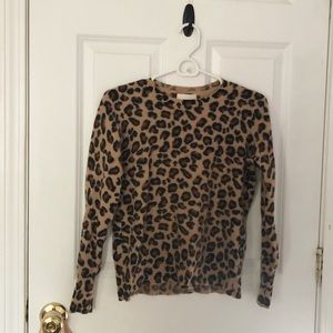 Cheetah print sweater